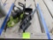 pair of chainsaws