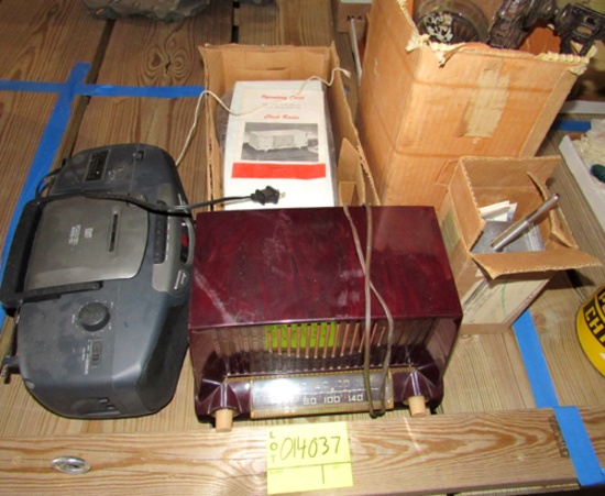 radio, boom box, alarm clock, lantern
