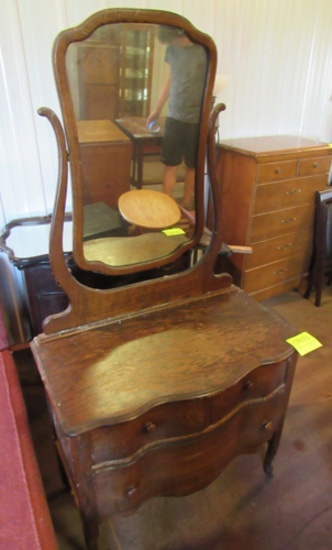 vintage dresser with mirror