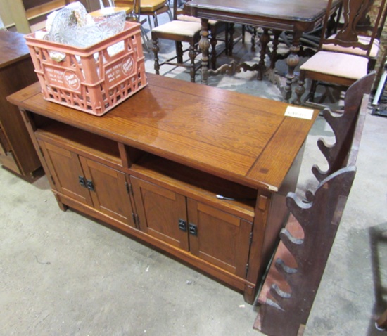entertainment center, quilt rack, punch bowl
