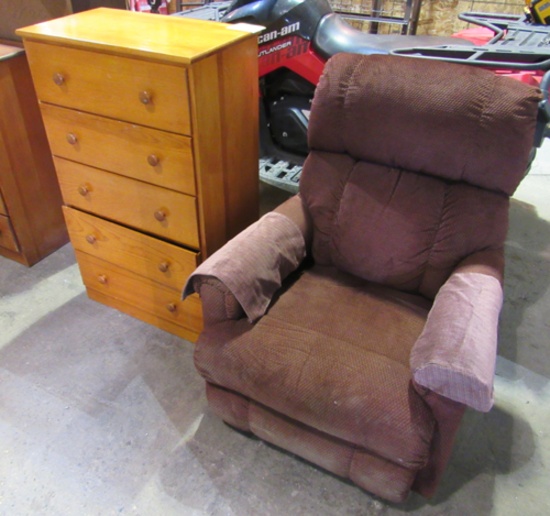 recliner, dresser