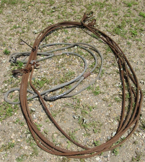 pile of towing cable