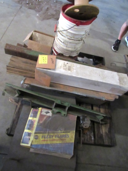 pallet of misc pales, iron