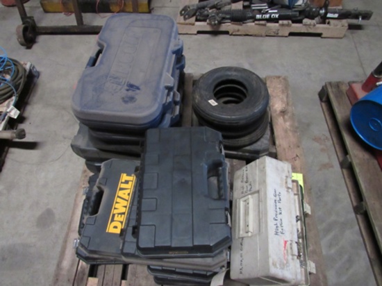 empty tool cases & tires