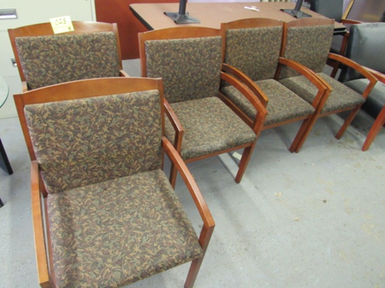 lot of 5 chairs