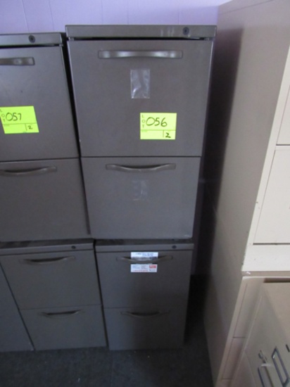 lot of 2 2-drawer file cabinets