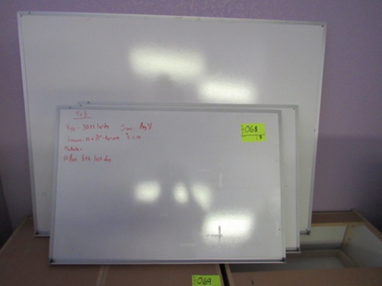 lot of 3 white boards