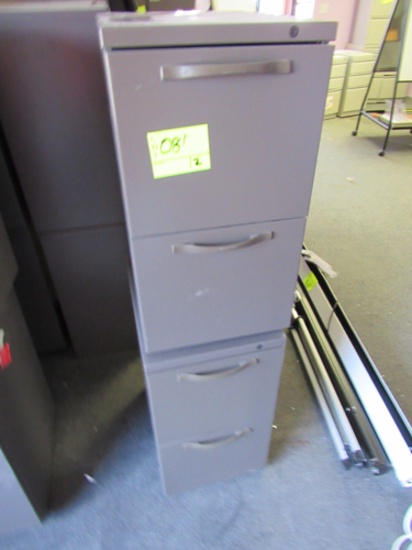 lot of 2 2-drawer file cabinets