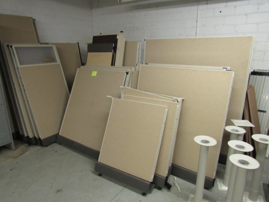 cubicle system with approx 8 cubes/units