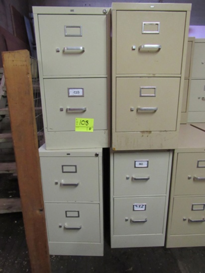 lot of 8 2-drawer file cabinets