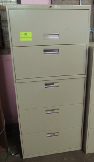 5-drawer file cabinet