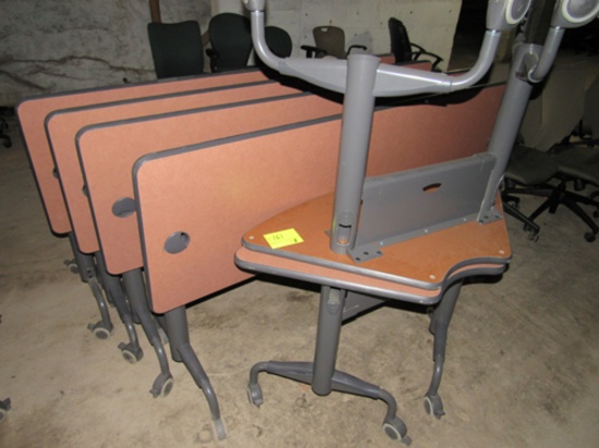 rolling confrence tables, 4 straight, 2 corners