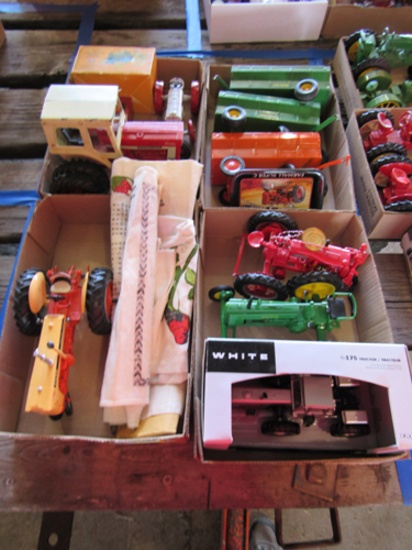 lot of 4 boxes of toy tractors