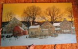 large winter canvas picture