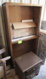 planters, display case, end table