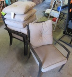 lot of 5 patio chairs
