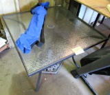 glass patio table