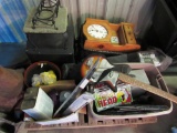 clock, guitar, luggage