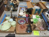 lot of 6 boxes of china ware, laterns