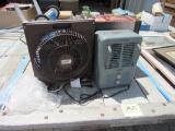 window fan and heater
