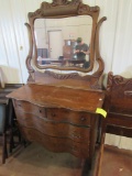 dresser with mirror