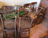 lot of 8 chairs