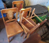 lot of 4 chairs