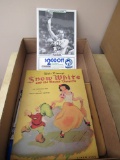 signed Timberwolves picture, Snow White book, bank bag and Ford booklet