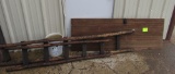 wooden ladder and door
