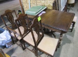 dining room table and chairs