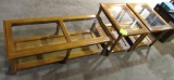 coffee table and 2 end tables