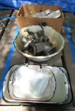 enamel ware, pitcher, insulators