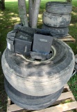 lot of 3 14L-16.1 SL, 1 14L-16.1 FL & 1 LT265/70R17 tires