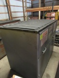 mesh bottom dumpster, drop down front