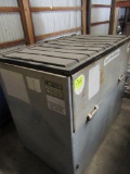 mesh bottom dumpster, drop down front