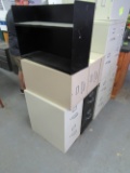 lot of 4 2-drawer file cabinets