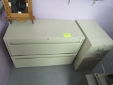 small 2-drawer cabinet and a large 2-drawer
