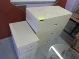 small 2-drawer cabinet and a large 3-drawer