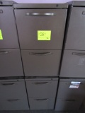 lot of 2 2-drawer file cabinets