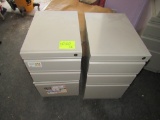 lot of 2 3-drawer cabinets