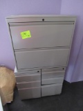 large 2-drawer cabinet & 2 3-drawer cabinets