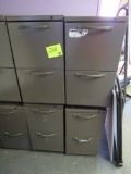 lot of 4 2-drawer file cabinets
