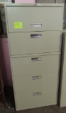 5-drawer file cabinet
