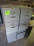 lot of 5 office cabinets