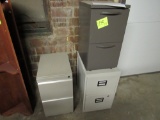 lot of 3 2-drawer file cabinets