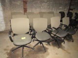 lot of 12 office chairs