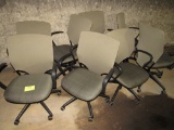 lot of 8 office chairs