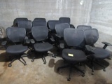 lot of 14 office chairs