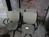 lot of 6 office chairs