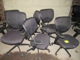 lot of 6 office chairs